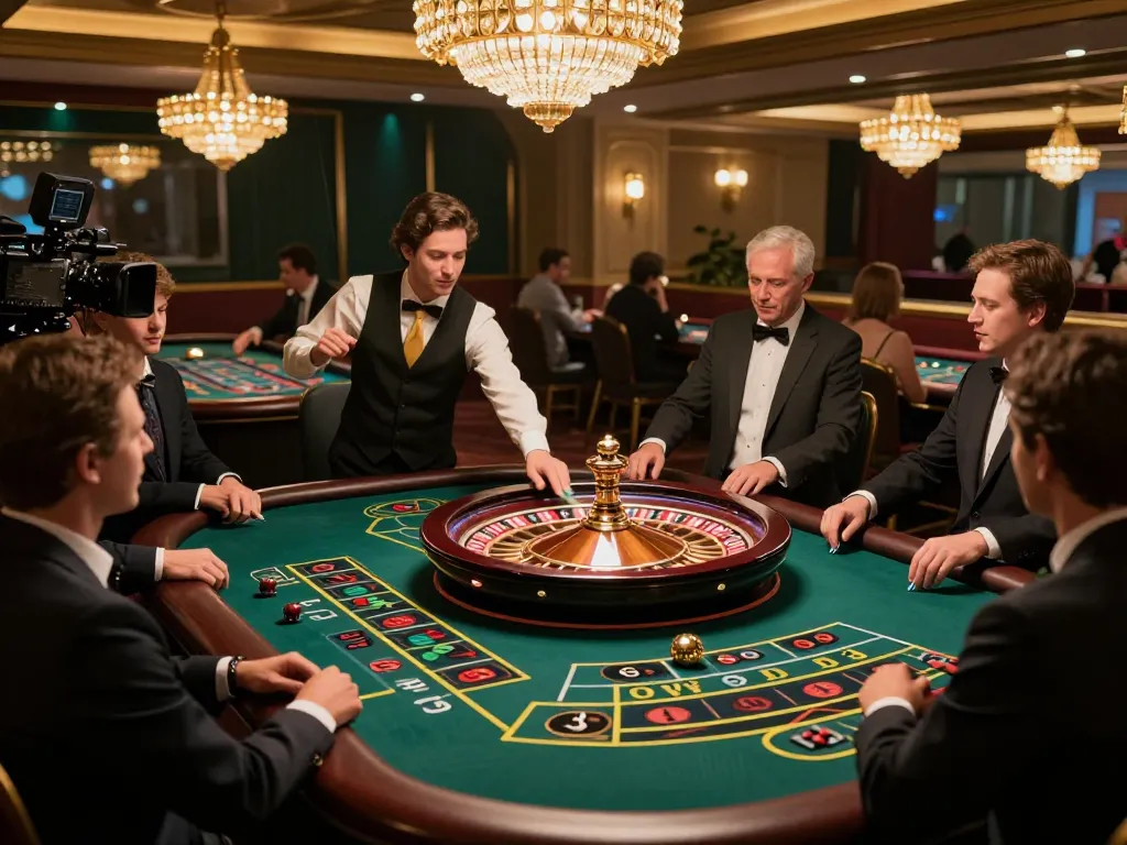 king88 roulette table active with players placing bets in a luxurious casino setting