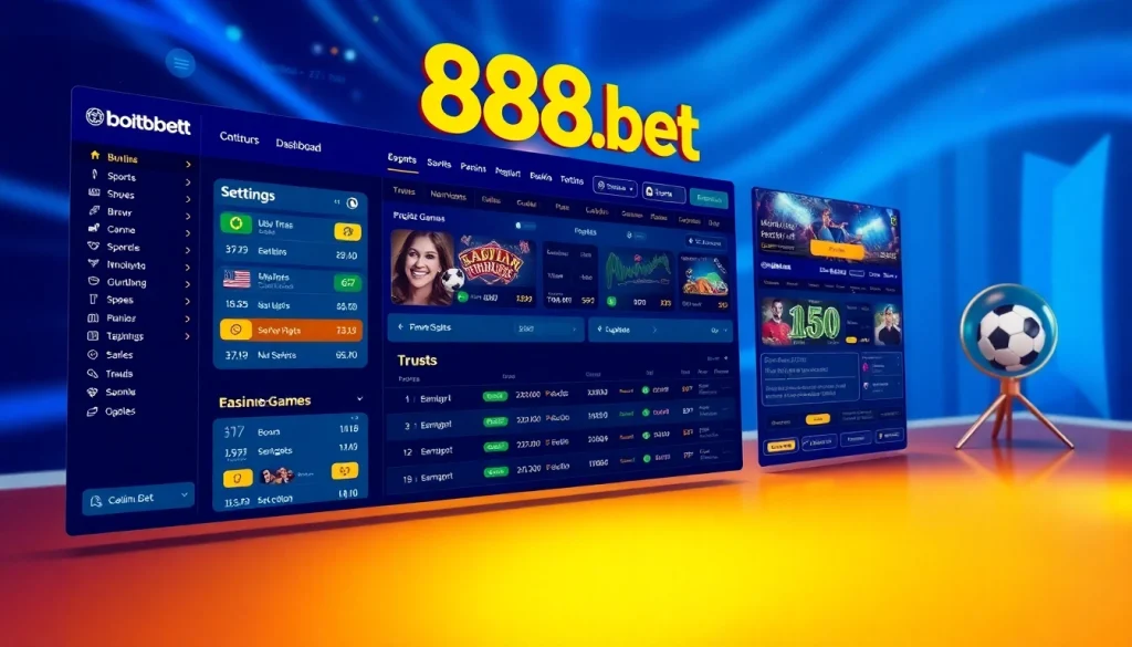 888b.bet online betting platform showcasing vibrant sports betting options and user-friendly interface
