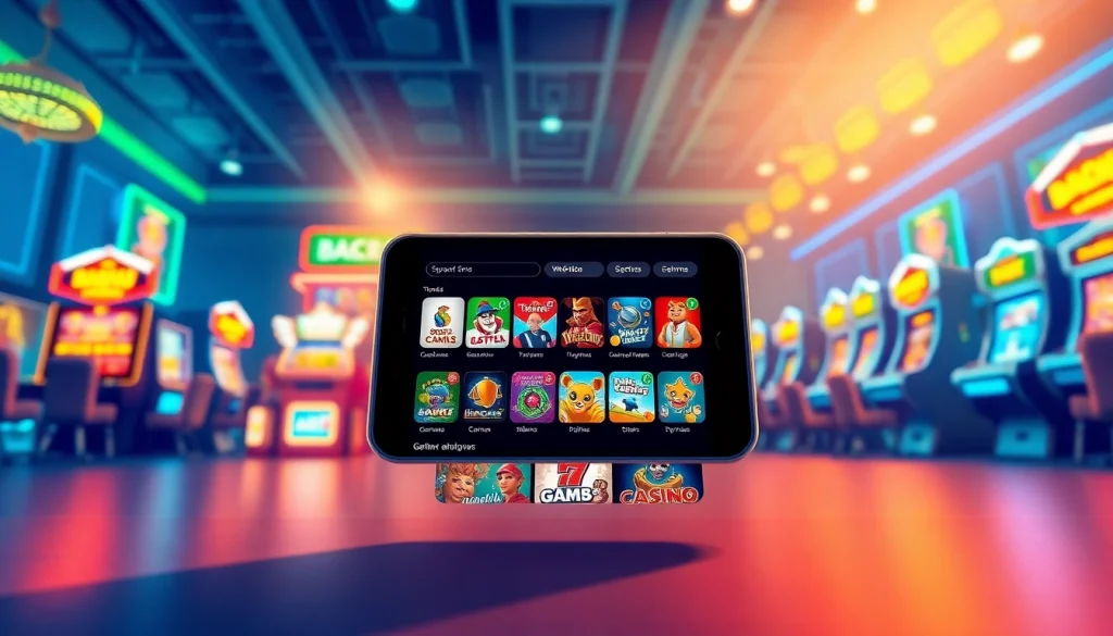 Engaging illustration showcasing bk860s.com mobile app with vibrant gaming experiences.