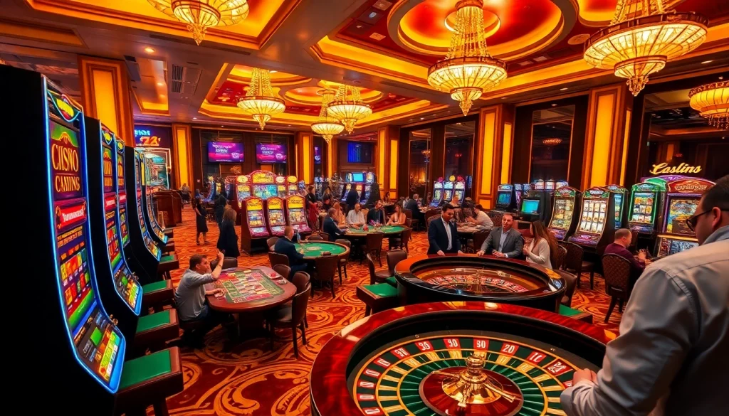 Excited players engaging in casino games at ZK88 Club, showcasing luxury and thrill in online gambling.