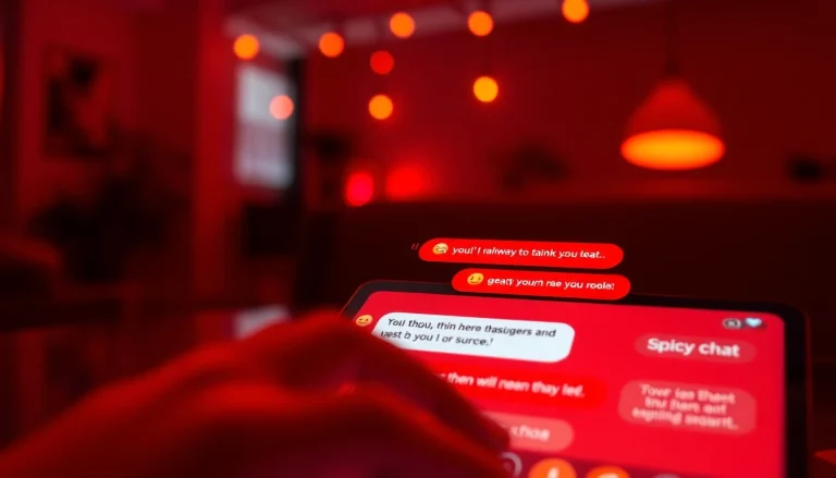 Spicy chat conversation interface highlighting playful and suggestive exchanges.