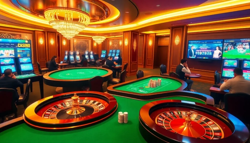 Experience exciting gameplay at https://zk88.club/ with high-stakes roulette tables and vibrant slot machines.
