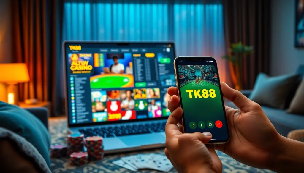 Experience the engaging online gambling world of tk88win.live with exciting games and a vibrant atmosphere.