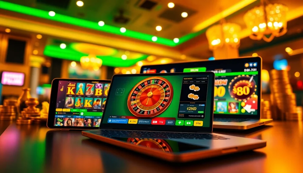 Experience the excitement of online gaming at hello88win.live with vibrant casino visuals and dynamic game icons.