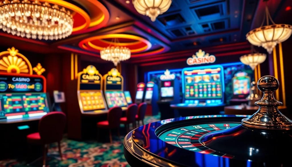 Experience the excitement of the 888 NEW online casino with vibrant slot machines and poker tables.