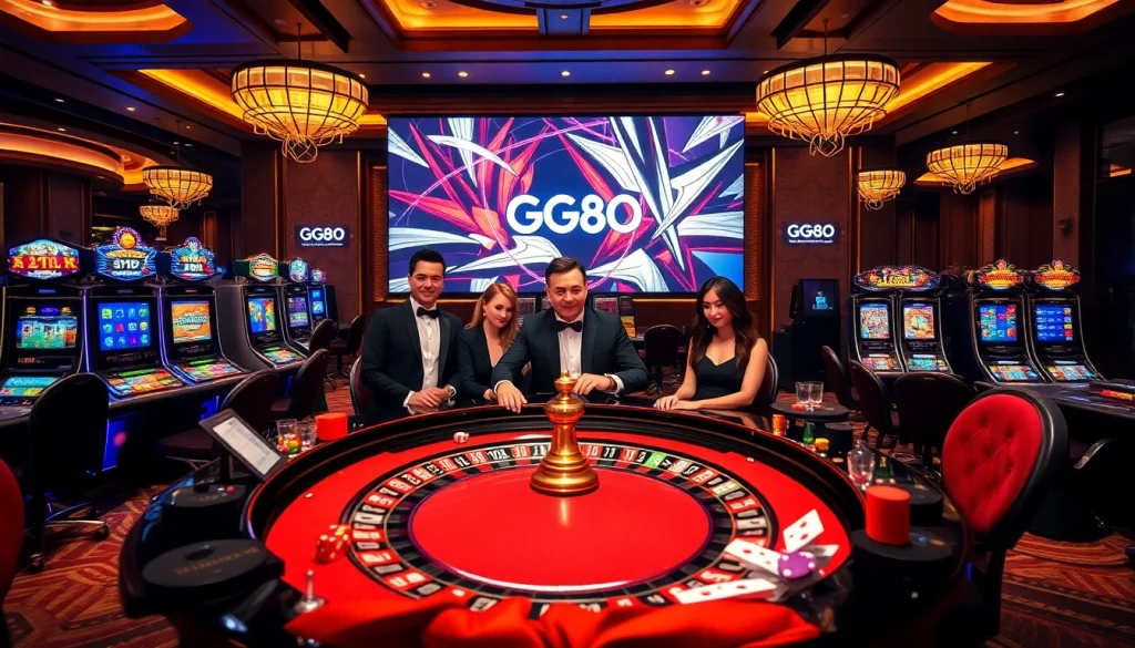 Experience the thrill of gaming at gg88vn asia with luxurious casino visuals and vibrant gambling action.