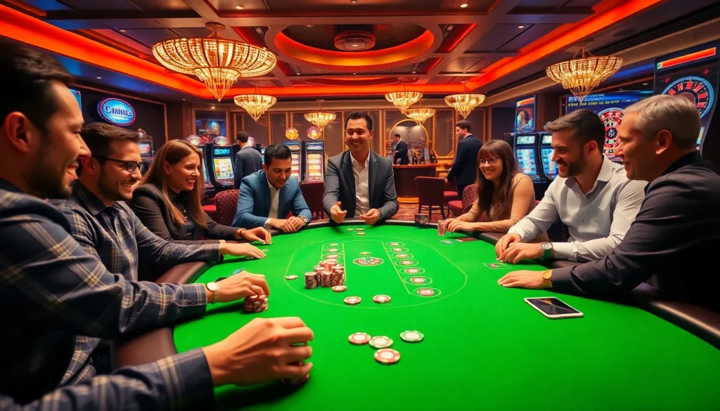 Players enjoying thrilling games at XX88 online casino with exciting poker action.